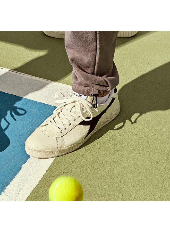 Diadora Game L Low Waxed Retro Casual Sneakers White/black 40.5 - Image 3