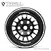 TREAL 19 Beadlock Wheel Rims Heavy Duty Multi Spoke CNC 19 Inch Wheels4P for 110 RC Crawler TRX4 SCX10 III SCX10 PRO SCX10 II Type NBlack - Image 4