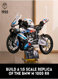 LEGO Technic BMW M 1000 RR 42130 Motorcycle Model Kit for Adults, Build and Display Motorcycle Set with Authentic Features, Motorcycle Gift Idea