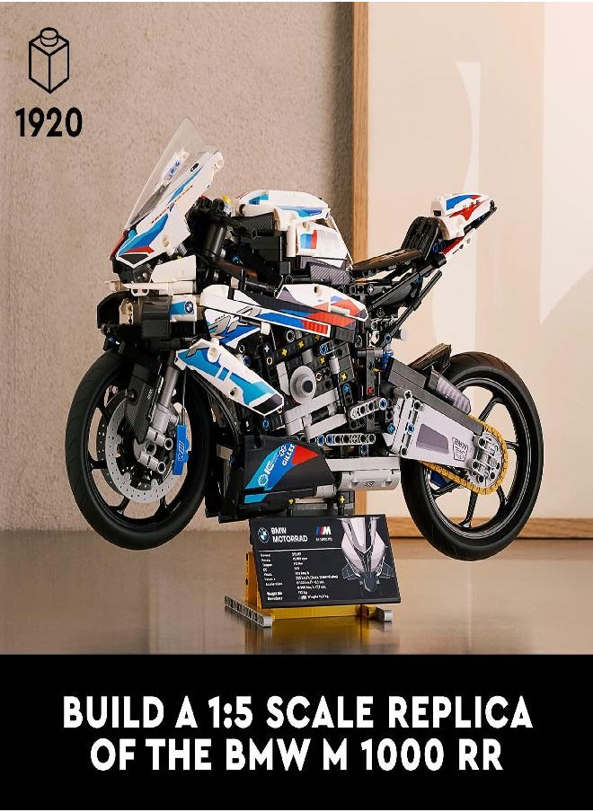 LEGO - LEGO Technic BMW M 1000 RR 42130 Motorcycle Model Kit for Adults, Build and Display Motorcycle Set with Authentic Features, Motorcycle Gift Idea - Image 1