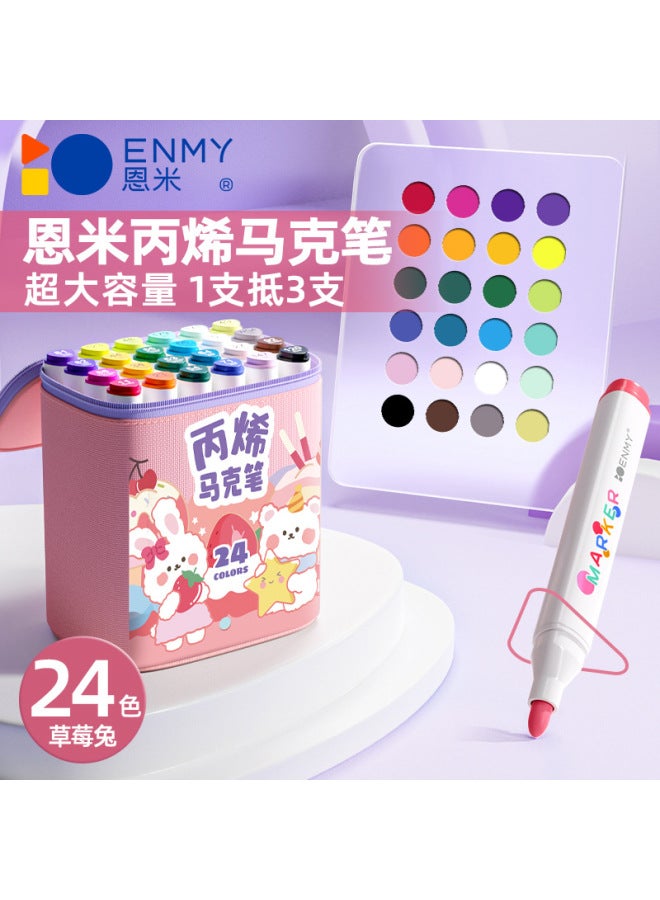 Enmi Acrylic Marker Pen For Children And Students Opaque Color Stackable Water-based Painting Set - Image 1