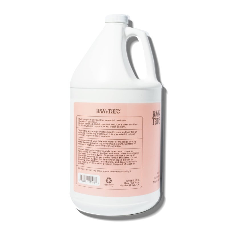 Raw Plus Rare Natural Glycerin for Skin and Face, Bulk Gallon (128 fl oz), USP Food Grade/Cosmetic Grade, for Hair, Skin, Crafts, Soap Base Oil - Kosher, Halal and Pharmaceutical Grade - Image 4
