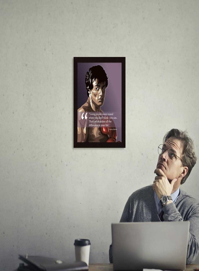ArtX إطارات ArtX Paper Rocky Balboa التحفيزية، مثالية لغرفة الدراسة، المكتب، الفصل الدراسي، متعددة الألوان، ملهمة، مقاس A4، 10×13 بوصة، مجموعة من قطعة واحدة - Image 4