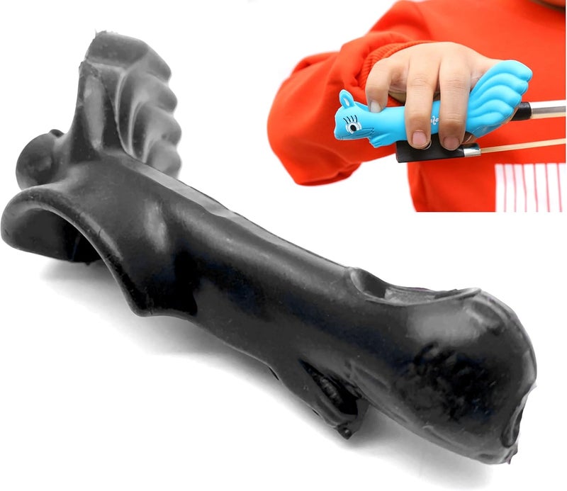 TUOREN Black Violin Bow Holder Squirrel Grip Teaching Aid for Violin and Viola - Image 4