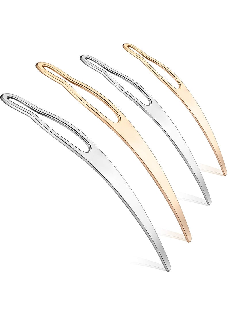 WILLBOND Dreadlock Interlocking Tool for Locs, Easyloc Hair Tool for Dreadlocks, Interlocks or Sisterlocks, Tightening Accessory(Gold, Silver) 