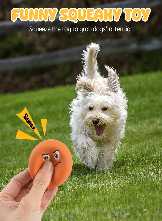 SCHITEC Squeaky Latex Rubber Dog Toys for Puppies & Small Dogs - Interactive Fetch Balls with Squeaker, Fun Puppy Play Toys 1PCS - Image 2