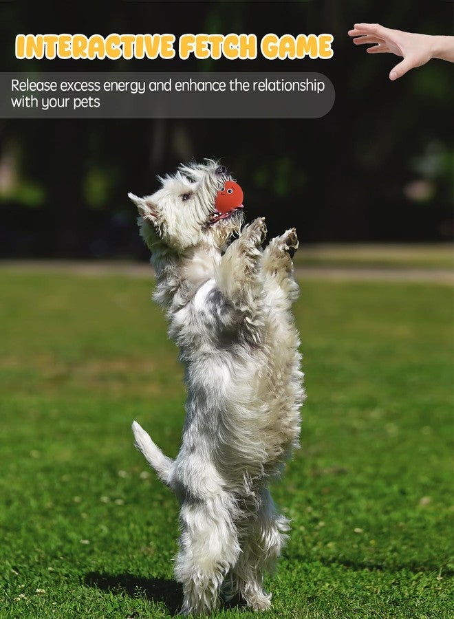SCHITEC Squeaky Latex Rubber Dog Toys for Puppies & Small Dogs - Interactive Fetch Balls with Squeaker, Fun Puppy Play Toys 1PCS - Image 4