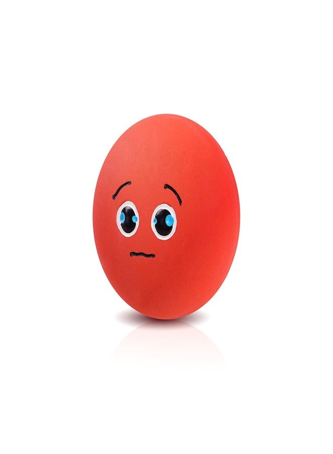 SCHITEC Squeaky Latex Rubber Dog Toys for Puppies & Small Dogs - Interactive Fetch Balls with Squeaker, Fun Puppy Play Toys 1PCS - Image 1