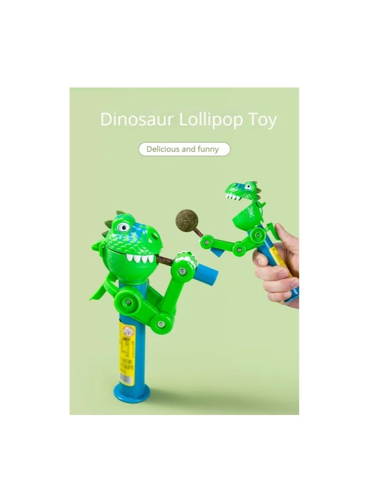 A.M Dinosaur Lollipop Toy,Pop Ups Lollipop Box Dinosaur Lollipop Case Toy, Fun Dinosaur Shaped Lollipop Robot Holder (Free Cat Mint Catnip) - Image 4