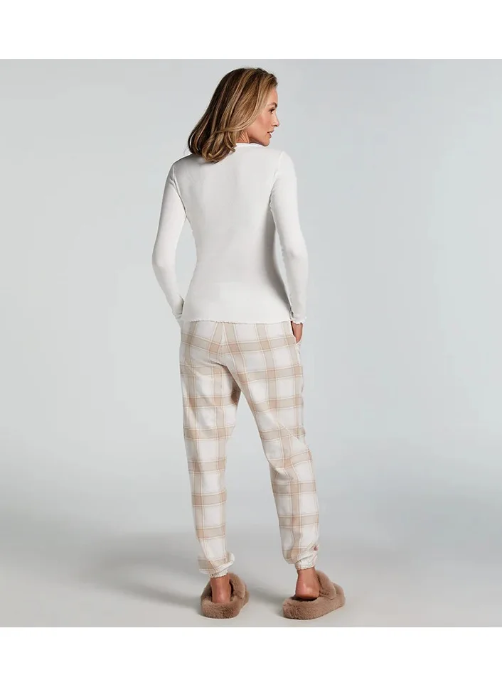 هانك مولر Flannel Check Cuff Pyjama Set