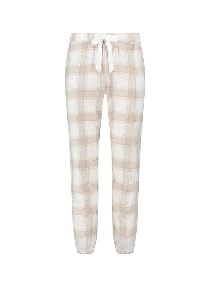hunkemoller Flannel Check Cuff Pyjama Set