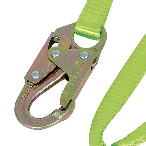 Peakworks Resistant Lanyard with Webbing, Snap and Form Hooks, 4 Ft. L, Green - Image 2