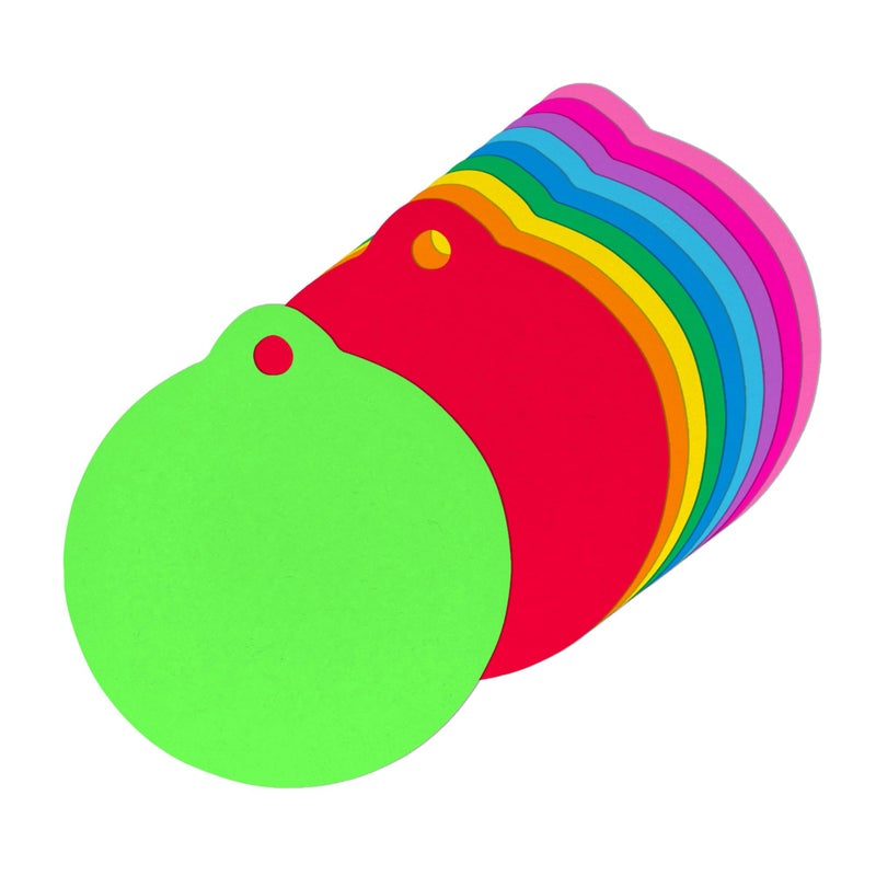 Hygloss PreCut Ornament Shapes for DIY Holiday Arts and Crafts Christmas Trees Gifts Tags Bright Cardstock3Inches100 Pcs Assorted Colors