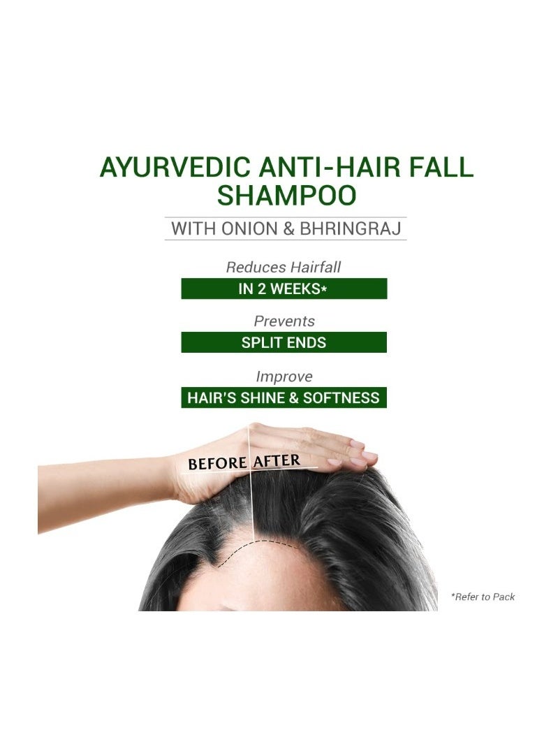 SESA Ayurvedic Anti Hair Fall Shampoo 200ml | With Bhringraj & Onion Extract | 6 Herbal Formula for Reduces Hair Fall, Strengthens Hair & Controls Frizz - Image 5