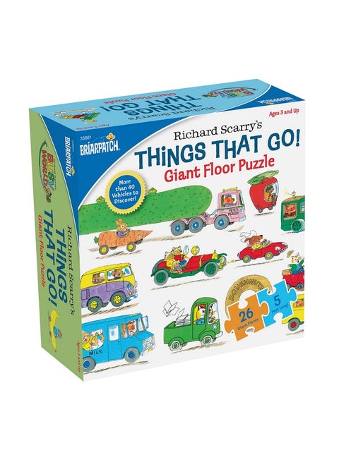 ; Richard Scarry Things That Go Seek And Find Giant Floor Puzzle Learn By Finding Hidden Items From Four Classic Scenes From Richard Scarry’S Bestselling Busytown Books For Ages 3+