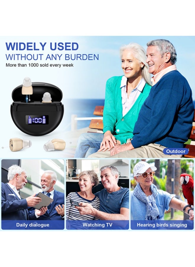 chiteng - Hearing Aids Rechargeable for Seniors with Noise Cancelling, Hearing Aid Device Amplifier Low Whistling - Image 1