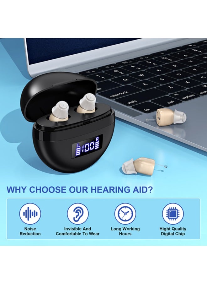 chiteng - Hearing Aids Rechargeable for Seniors with Noise Cancelling, Hearing Aid Device Amplifier Low Whistling - Image 1