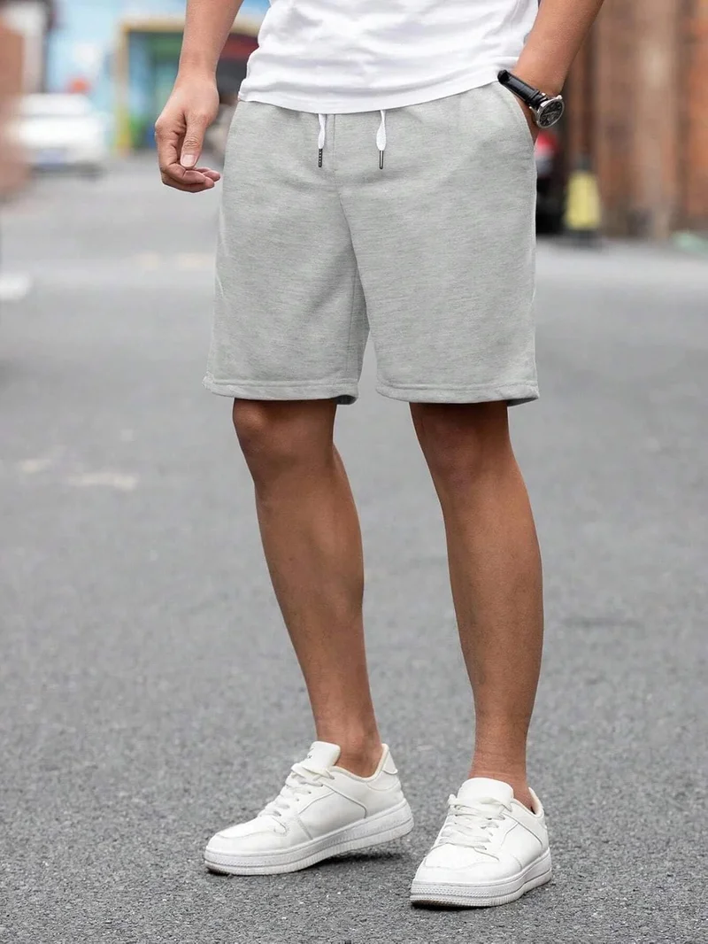 NOBERO Regular Fit Shorts for Men - Grey and Navy