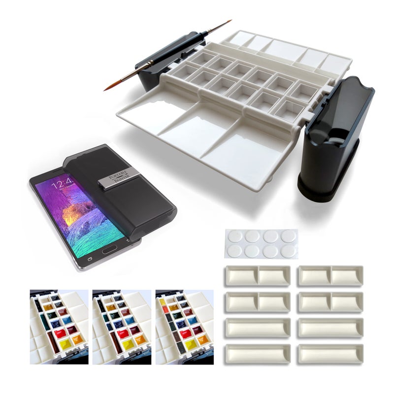 Portable Painter Portable Painter Classic Palette  Expansion Pans 8  Carry Up to 18 Colors Instantly  Travel  Pocket Size  Ultralight  Quality 