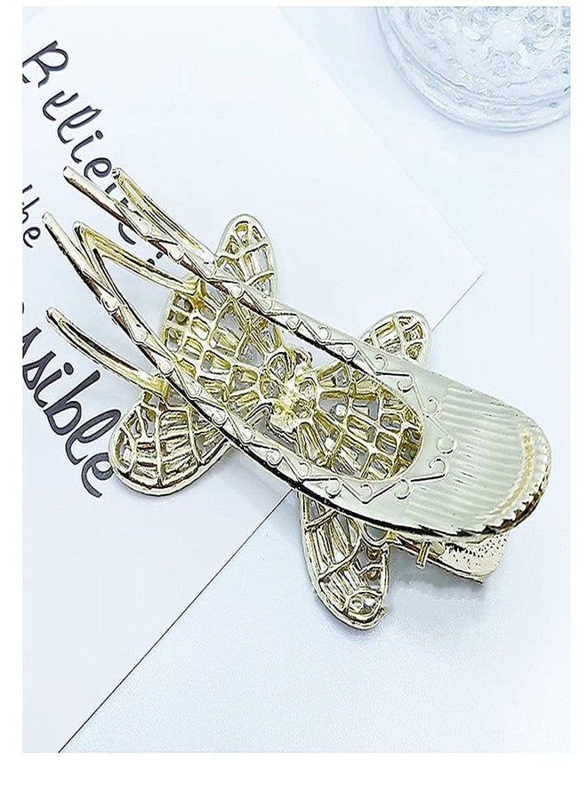 Sinide Rhinestone Bow-Knot Hair Claw Clips, Womens Zircon Curved No Slip Hair Clip, Sparkling Diamond Large Hair Jaw Clip Crystal Hair Clamps Glitter Hair Comb Claw for Women Girls Thick Long Hair - Image 3