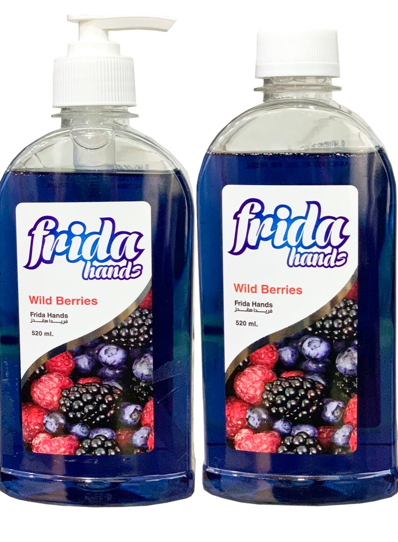 فريدا غسول اليدين السائل بالتوت البري 1+1 1040 مل - Image 2