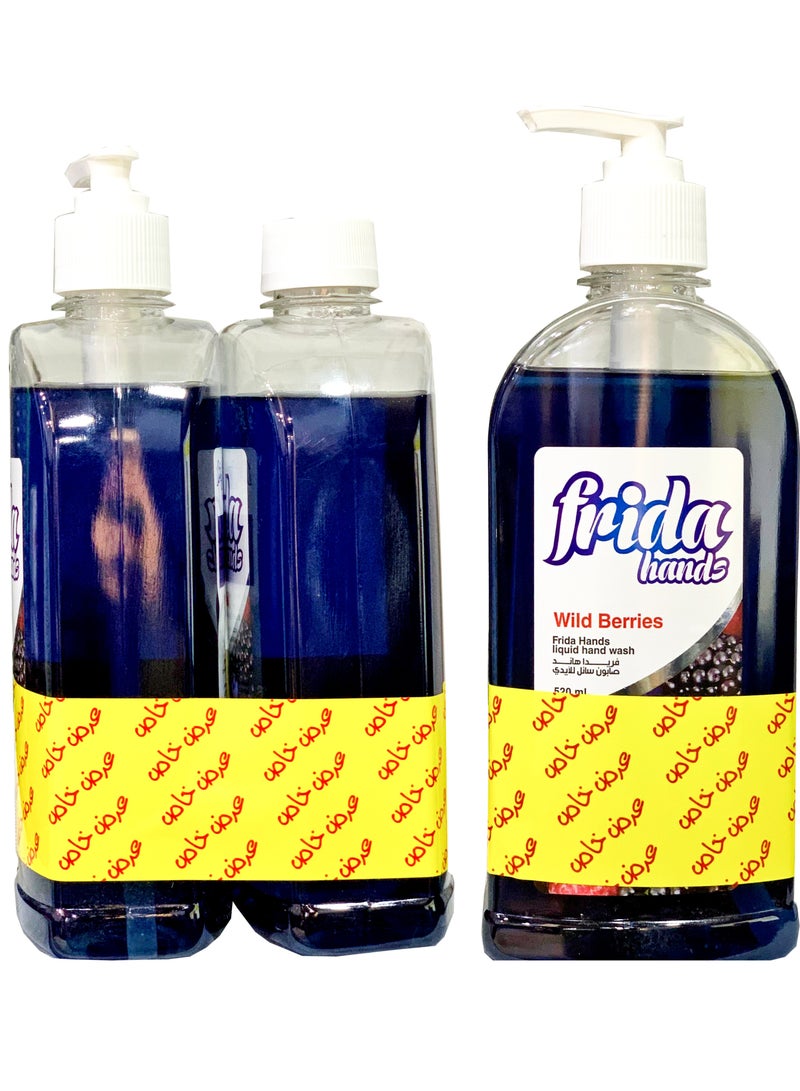 فريدا غسول اليدين السائل بالتوت البري 1+1 1040 مل - Image 1