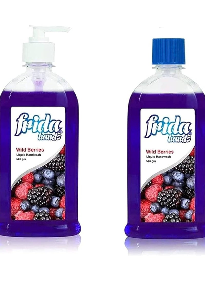 Frida Frida Hands Wild Berries Liquid Hand Wash 1+1 1040 Ml  - Image 5