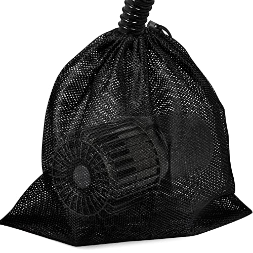 Hecaty Large Pump Barrier, Pond Pump Filter, Black Media Nylon Mesh Bag for Pond Swimming Pool Filters (Black) (13" x 13") - Image 1