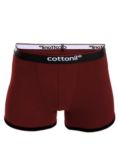 Cottonil - Men Boxer Solid-Maron