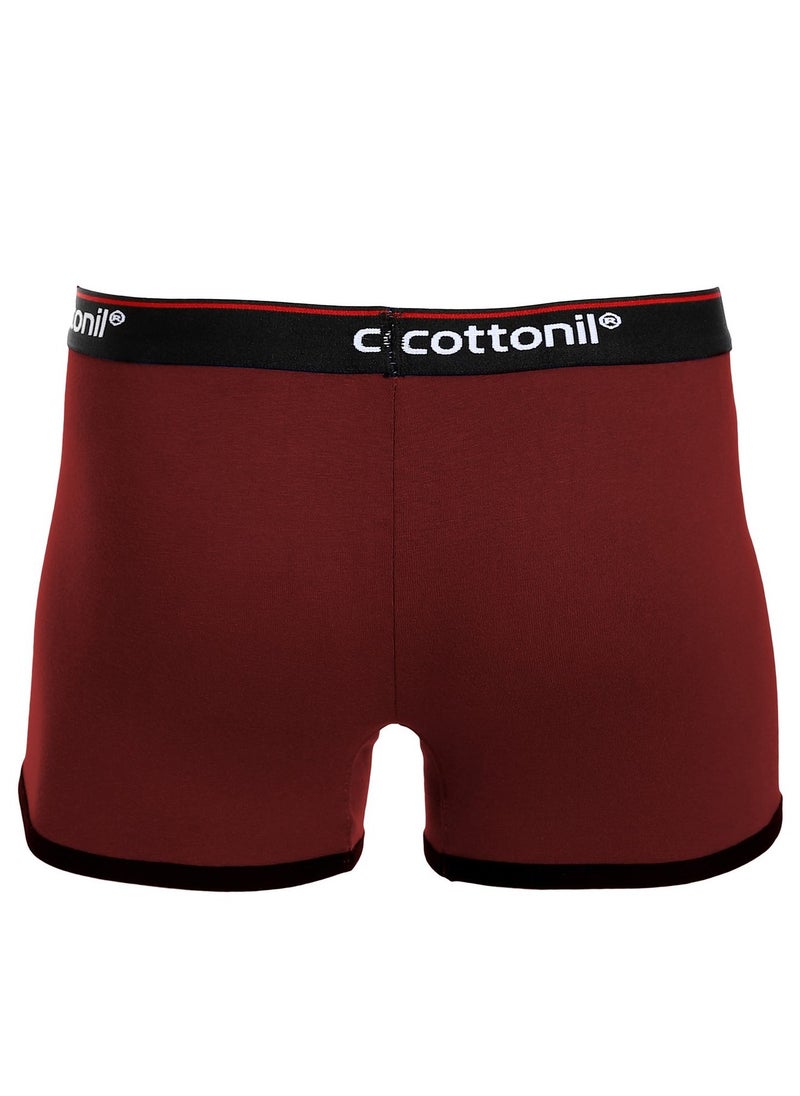 COTTONIL - Cottonil - Men Boxer Solid-Maron - Image 1