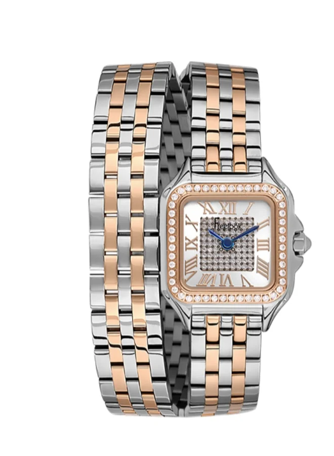 Freelook Paris Freelook - Lumiere Women's Watch | Steel Case | Stainless Steel Band | Silver & Square Dial | Analog | Japanese Quartz | Mineral Glass | Premium Luxury Watch | Ideal Gift | Water Resistant 50 Meters
