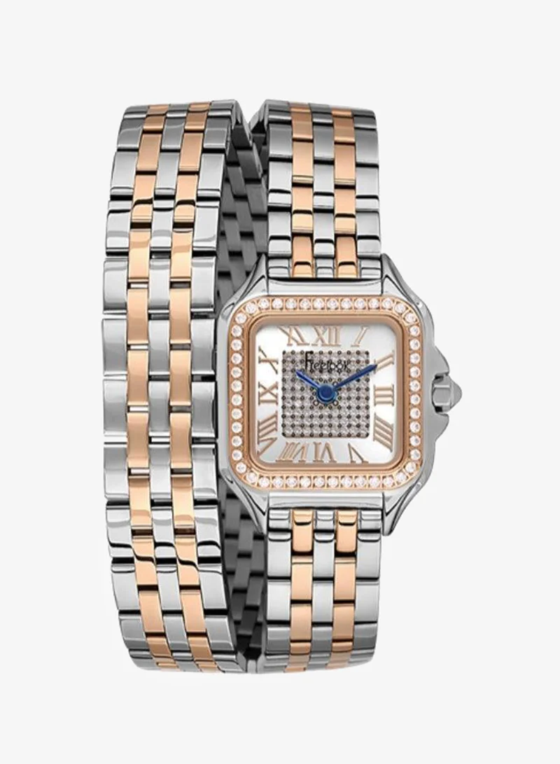 Freelook Paris Freelook - Lumiere Women's Watch | Steel Case | Stainless Steel Band | Silver & Square Dial | Analog | Japanese Quartz | Mineral Glass | Premium Luxury Watch | Ideal Gift | Water Resistant 50 Meters