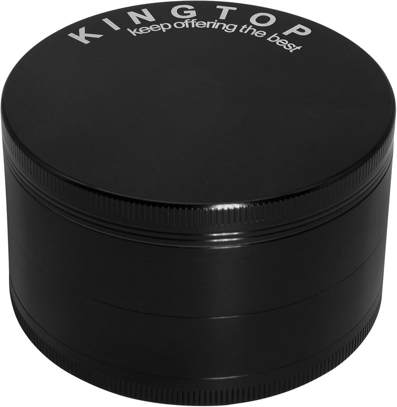 KINGTOP Grinder, Large 3" Spice Grinder (Midnight Black) - Image 1