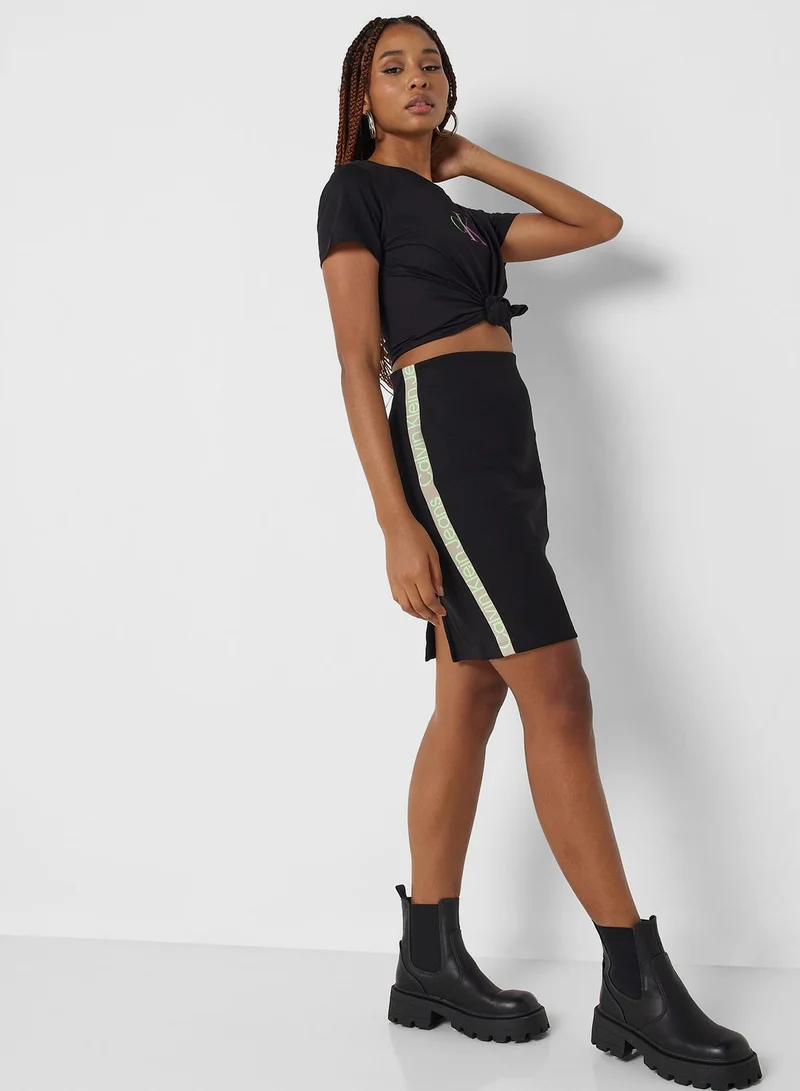 Calvin Klein Jeans High Waist Midi Skirt