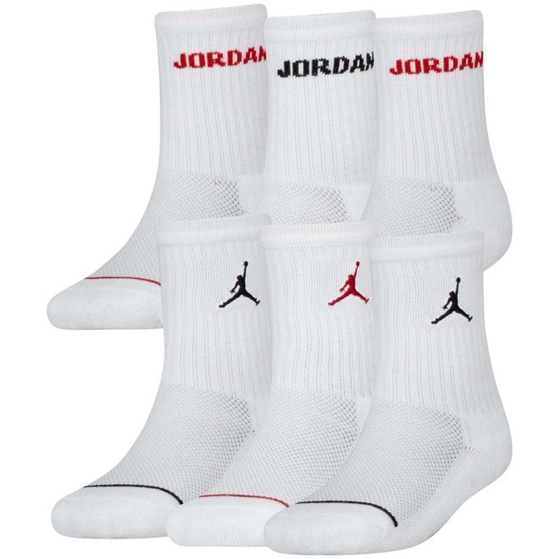 Jordan Baby Boy's Legend Crew 6-Pack (Infant/Toddler/Little Kids/Big Kids) White 5-7 (Shoe Size 10-3 Toddler/Little Kid) - Image 2