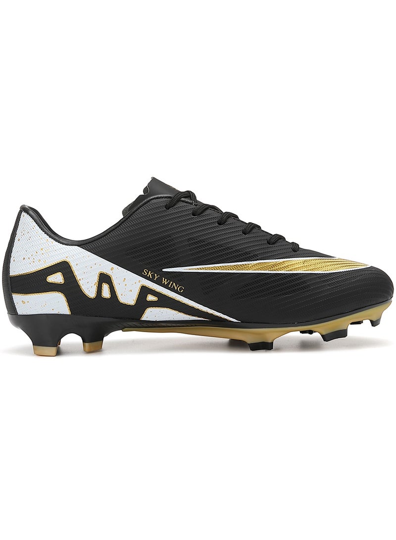 SKY WING Football Cleats Kid,Indoor Outdoor Low Top Soccer Shoes For Boy And Girl Lightweight Shock Resistant Training Boots Professional Turf Shoes Sport Athletic Ground Football Boots - Image 2