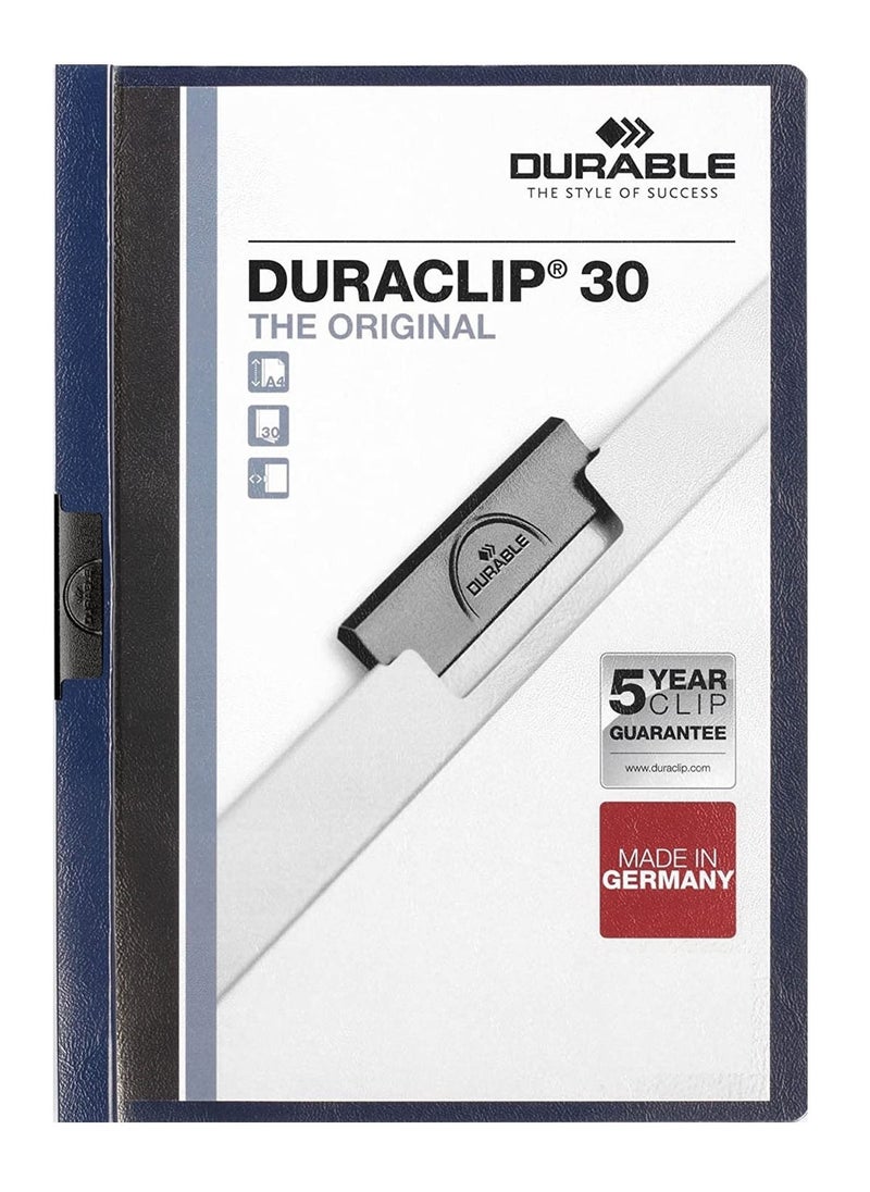 Durable - 5-Piece Duraclip Clip Folder Dark Blue - Image 1