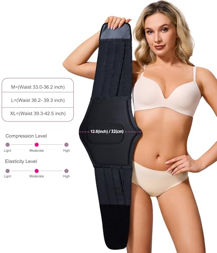 YERKOAD 360 Bbl Lipo Foam Ab Board Post Surgery Abdominal Compression Board Belly Lipo Wrap Recovery Waist Cincher (Black, Medium) - Image 5