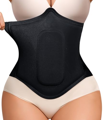 YERKOAD 360 Bbl Lipo Foam Ab Board Post Surgery Abdominal Compression Board Belly Lipo Wrap Recovery Waist Cincher (Black, Medium) - Image 2
