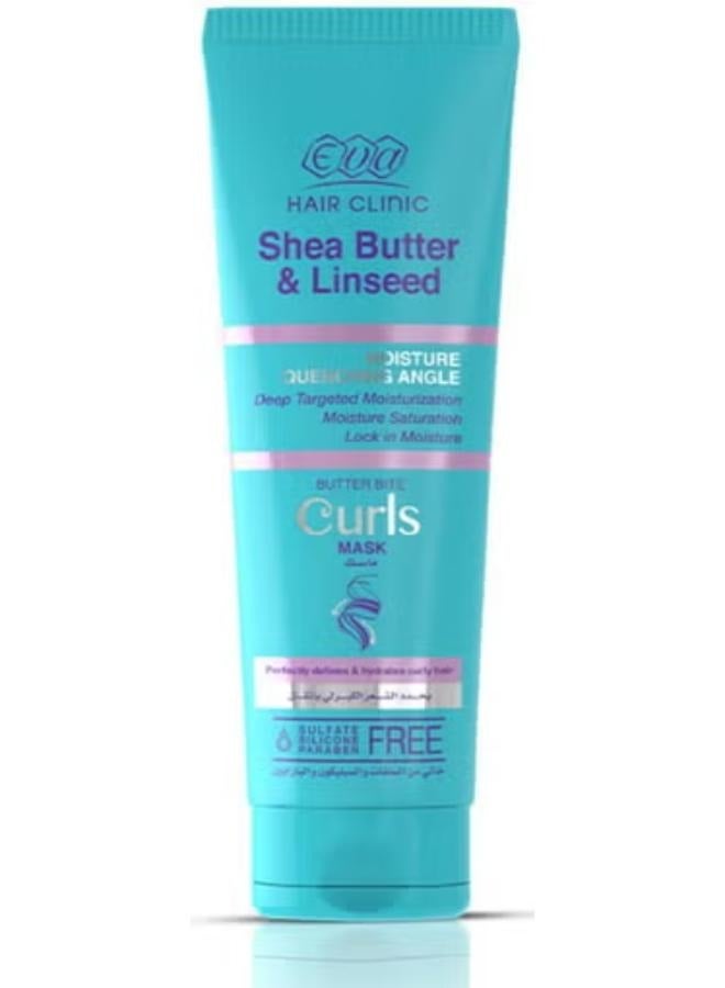 Eva Hair Clinic Curls Curly Hair Mask with Shea Butter And Linseed 200 ml