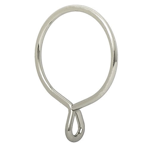 Ivilon Drapery Eyelet Curtain Rings  23 Ring for Curtain Hook Pins Set of 14  Brushed Nickel