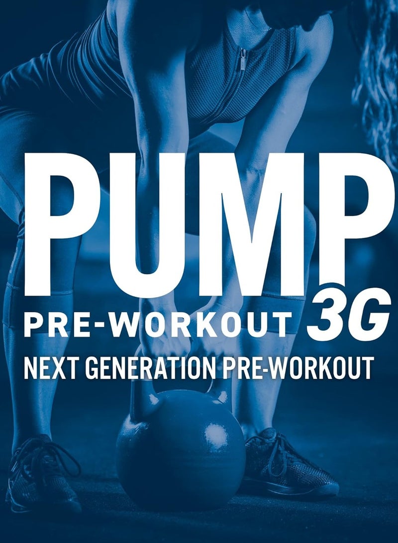 Applied Nutrition Pump Pre-Workout 3G 375G Icy Blue Razz Flavor 25 Serving - Image 5