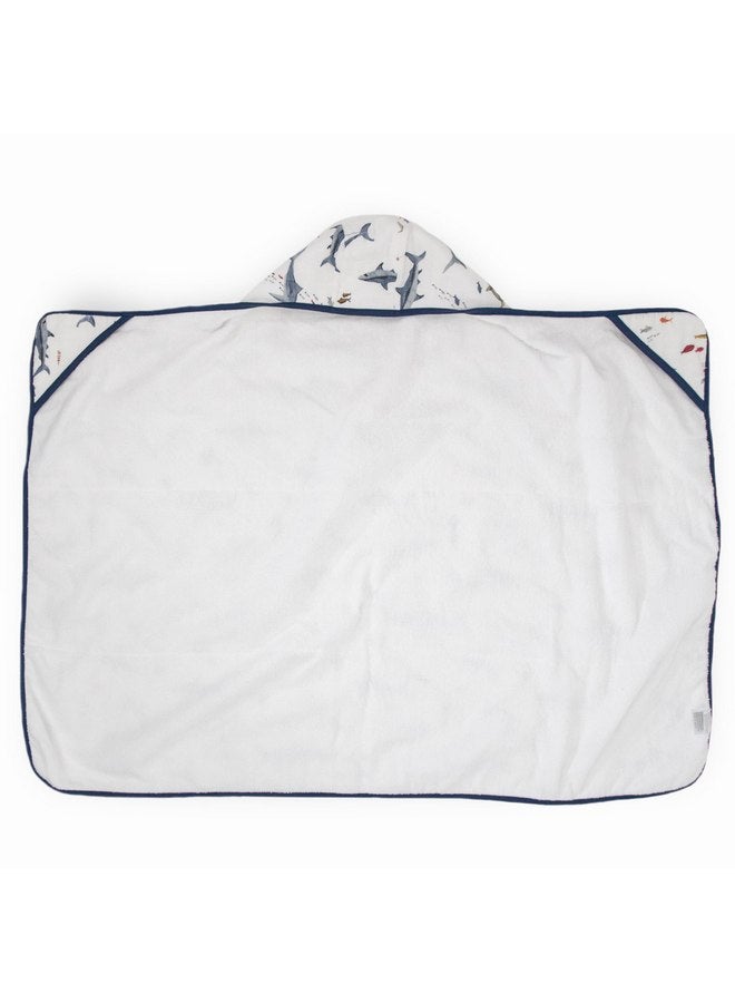 ليتل يونيكورن منشفة بغطاء رأس من القطن والشاش والوبر من ليتل يونيكورن، مقاس أكبر من 1 إلى 6 سنوات - Image 3