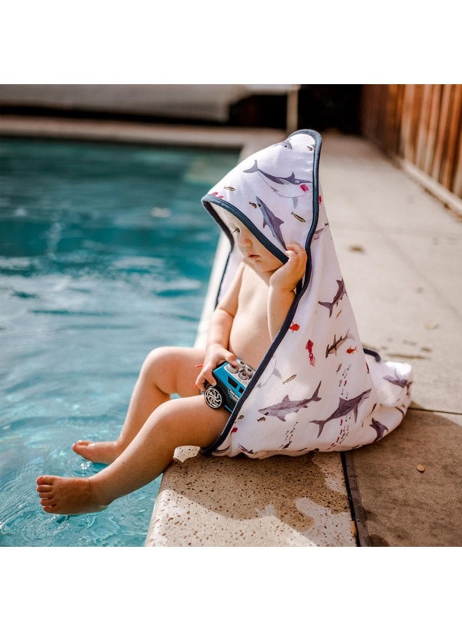 ليتل يونيكورن منشفة بغطاء رأس من القطن والشاش والوبر من ليتل يونيكورن، مقاس أكبر من 1 إلى 6 سنوات - Image 5