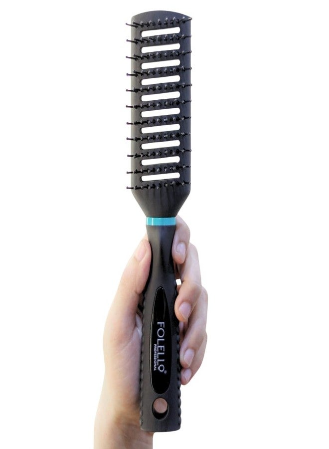 FOLELLO - Professional Vent Hair Styling Brush for Blow Drying & Detangling - Ergonomic Handle Design & Comfortable Grip Hair Comb - Suitable for Women, Men and Children - Image 1