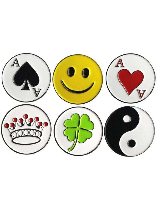 PINMEI Lot of 10 Different Golf Ball Markers, Special Unique, Dia 24.4MM, Soft Enamel Technique - Image 2