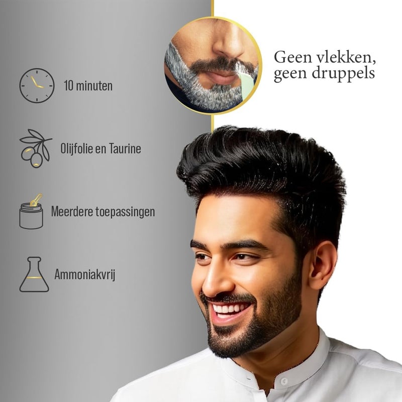 Bigen Men's No Ammonia Beard Color - Medium Brown B105 - Image 5