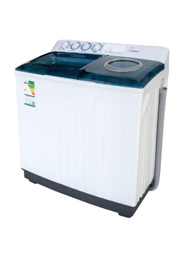 FISHER Double Tub Washing Machine, 14 KG Capacity, Elevated Design, Large Pulsator for Superior Cleaning, White, Durable Plastic Body | FW-P14000N - Image 2