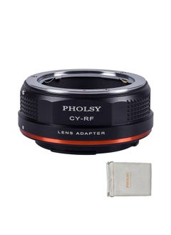 PHOLSY Lens Mount Adapter for Contax Yashica Mount Lens Compatible with Yashica Contax C/Y to Canon EOS RF Mount Camera Body EOS R8, R50, R6 Mark II, R7, R10, R3, R5, EOS R5C, EOS R6, EOS R, EOS RP  - Image 1