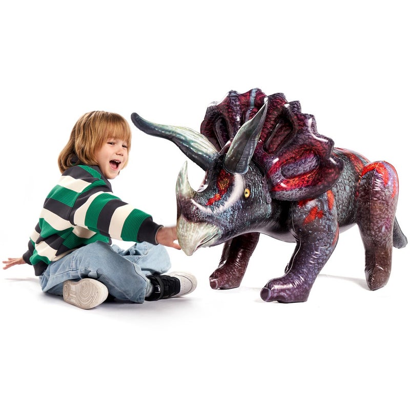 JOYIN 43" Triceratops Inflatable Dinosaur Toy for Party Decorations, Birthday Party Gift for Kids and Adults - Image 1